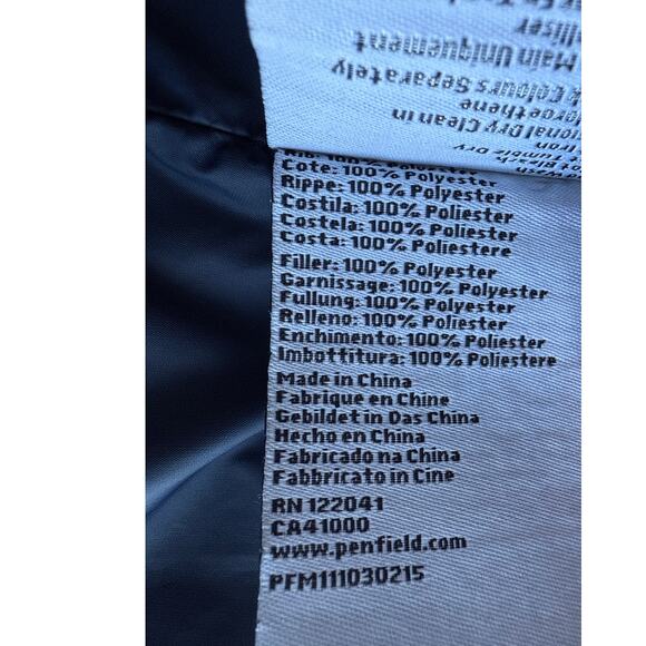 Penfield Men's Kasota Quilted Bomber Jacket in Navy Size Large - Picture 7 of 8